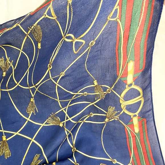 100% Silk Square Scarf, Headband, Bag Accessory - Picture 9 of 9